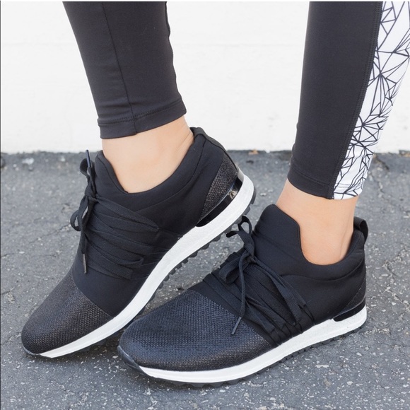 BLACK LACE UP SNEAKERS - Picture 6 of 8